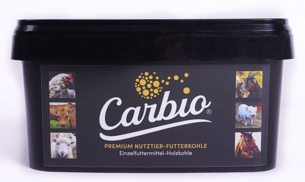 Carbio - Premium Nutztier-Futterkohle - 5,5 l Eimer